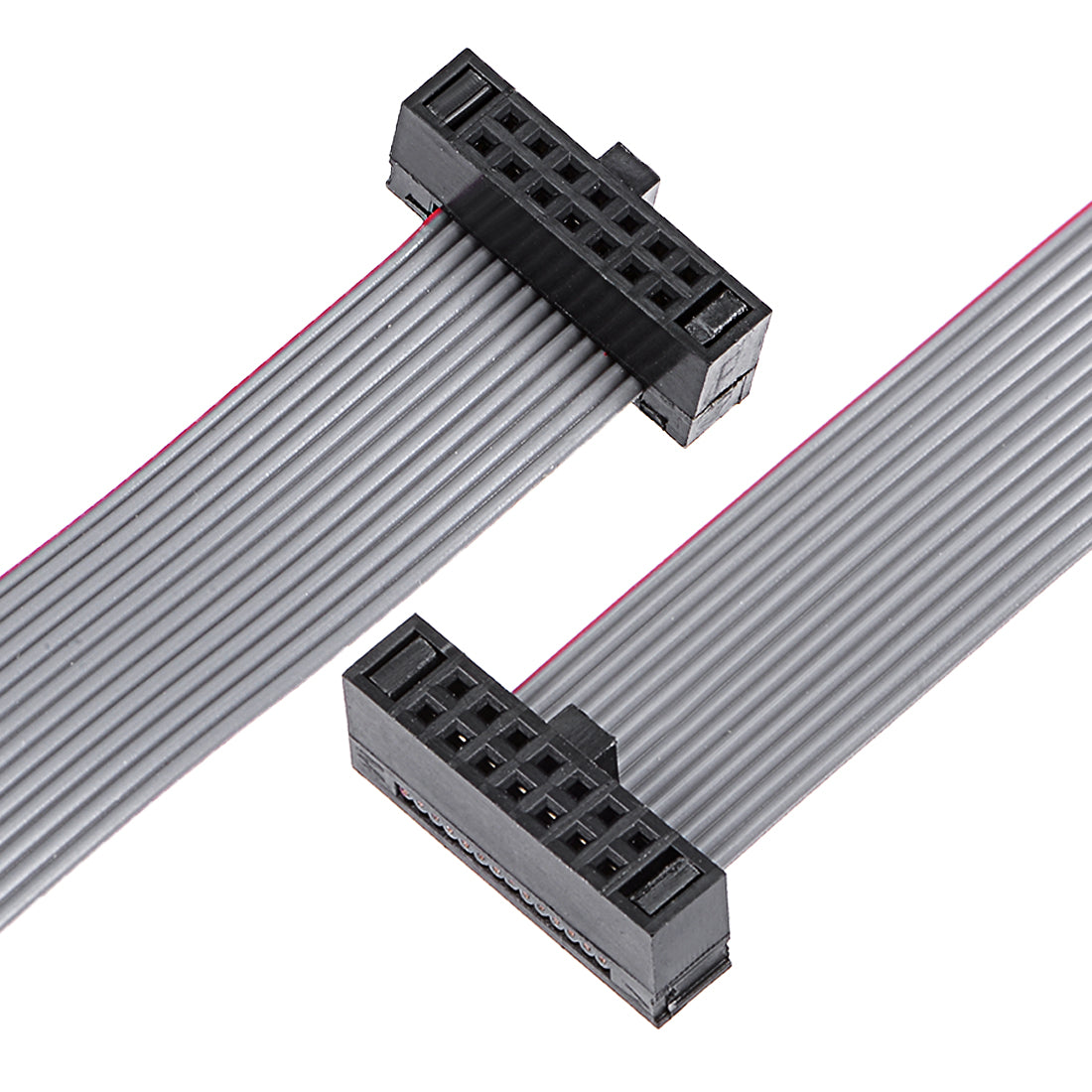 uxcell Uxcell IDC 14 Pins Connector Flat Ribbon Cable Female Connector Length 20cm 1.27mm Pitch,2pcs