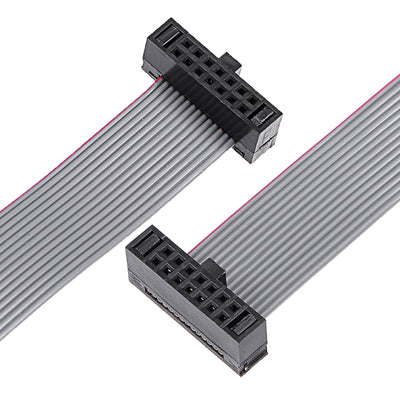Harfington Uxcell IDC 14 Pins Connector Flat Ribbon Cable Female Connector Length 20cm 1.27mm Pitch,2pcs