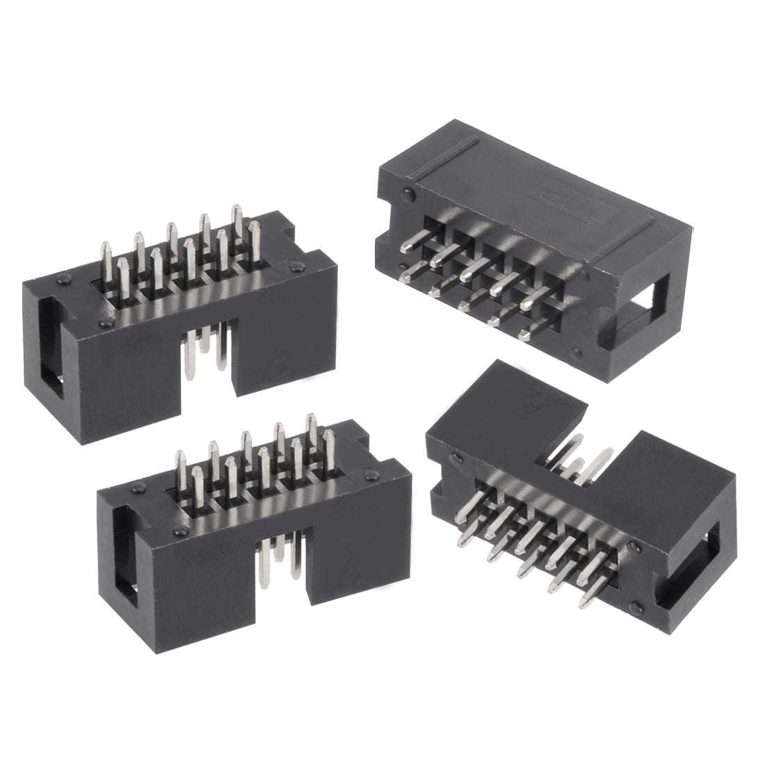 uxcell Uxcell 20Pcs 2.54mm Pitch 2x5-Pin Double Row Straight Box Header Connector PCB Board Socket