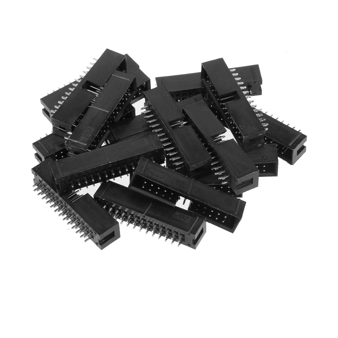 uxcell Uxcell 20Pcs 2.54mm Pitch 2x13-Pin Double Row Straight Box Header Connector PCB Board Socket