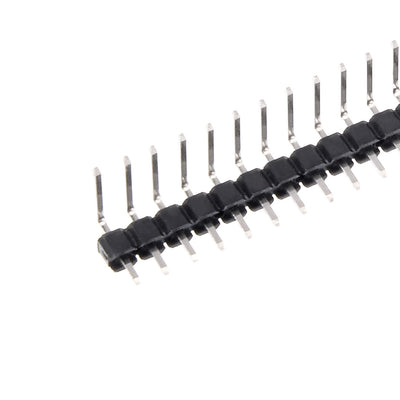 Harfington Uxcell 5Pcs 2.54mm Pitch 40P Single Row Curved Connector Pin Header Strip for Arduino Prototype Shield