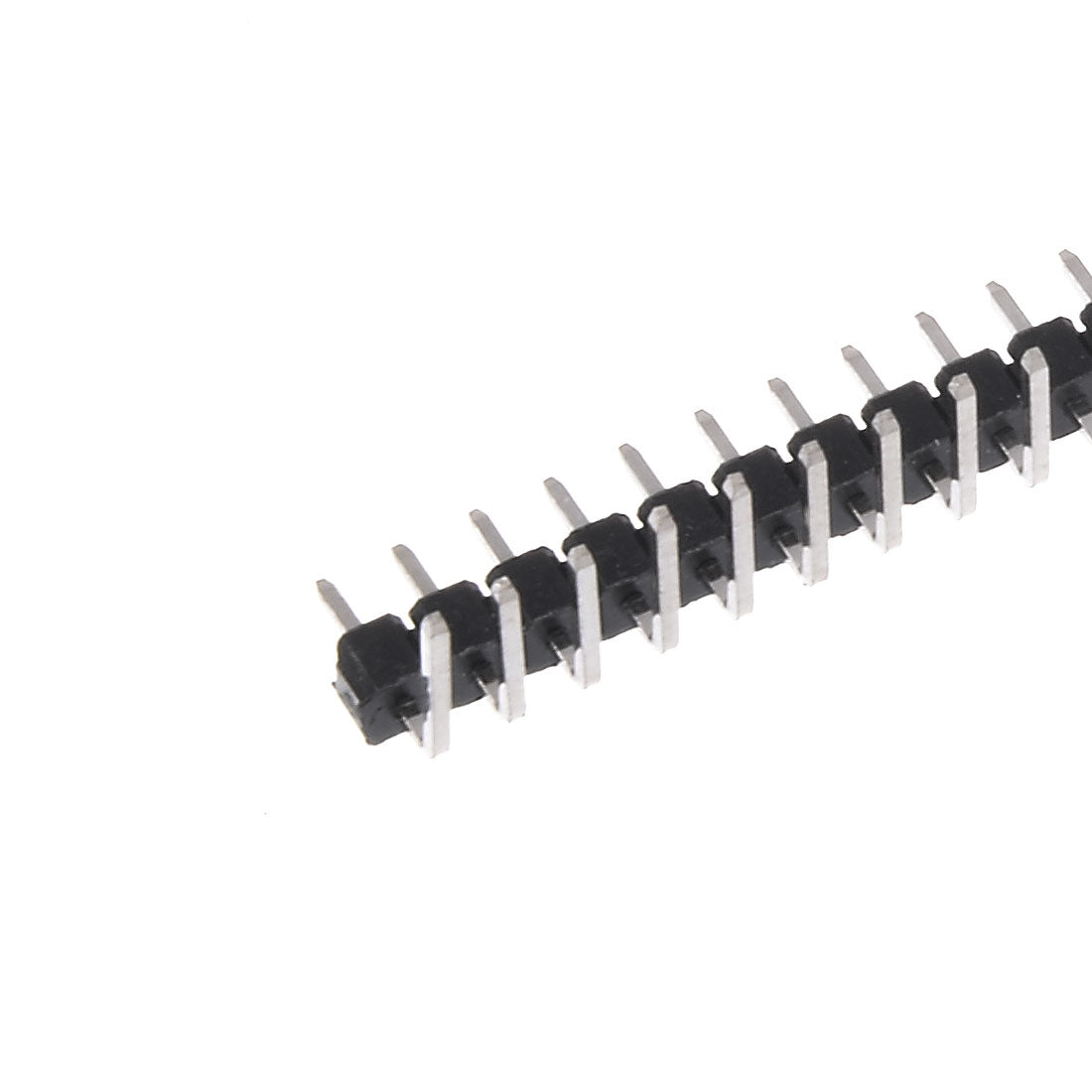 uxcell Uxcell 20Pcs 2.54mm Pitch 40P Single Row Curved Connector Pin Header Strip for Arduino Prototype Shield