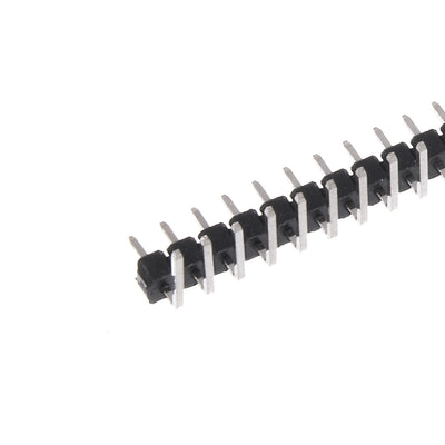 Harfington Uxcell 20Pcs 2.54mm Pitch 40P Single Row Curved Connector Pin Header Strip for Arduino Prototype Shield