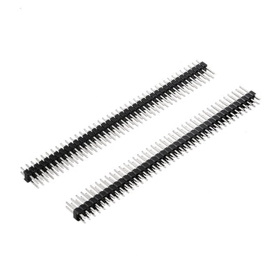 uxcell Uxcell 10Pcs 2.54mm Pitch 40-Pin 14mm Length Double Row Straight Connector Pin Header Strip for Arduino Prototype Shield