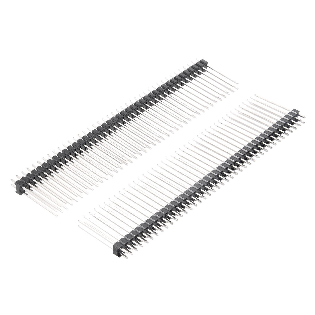 uxcell Uxcell 10Pcs 2.54mm Pitch 40-Pin 21mm Length Double Row Straight Connector Pin Header Strip for Arduino Prototype Shield