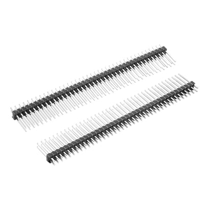 Harfington Uxcell 5Pcs 2.54mm Pitch 40-Pin 15mm Length Double Row Straight Connector Pin Header Strip for Arduino Prototype Shield