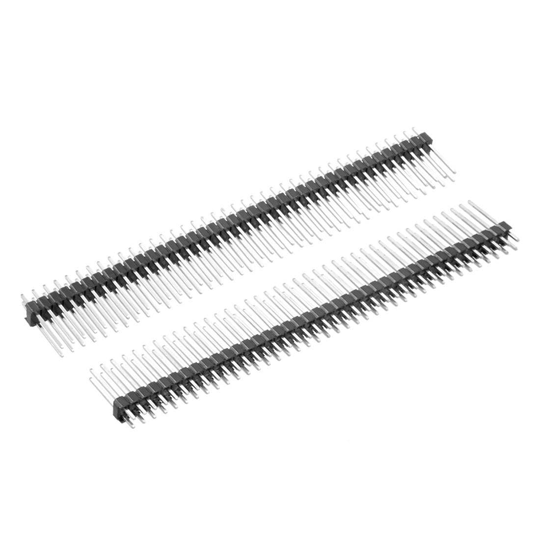uxcell Uxcell 5Pcs 2.54mm Pitch 40-Pin 17mm Length Double Row Straight Connector Pin Header Strip for Arduino Prototype Shield