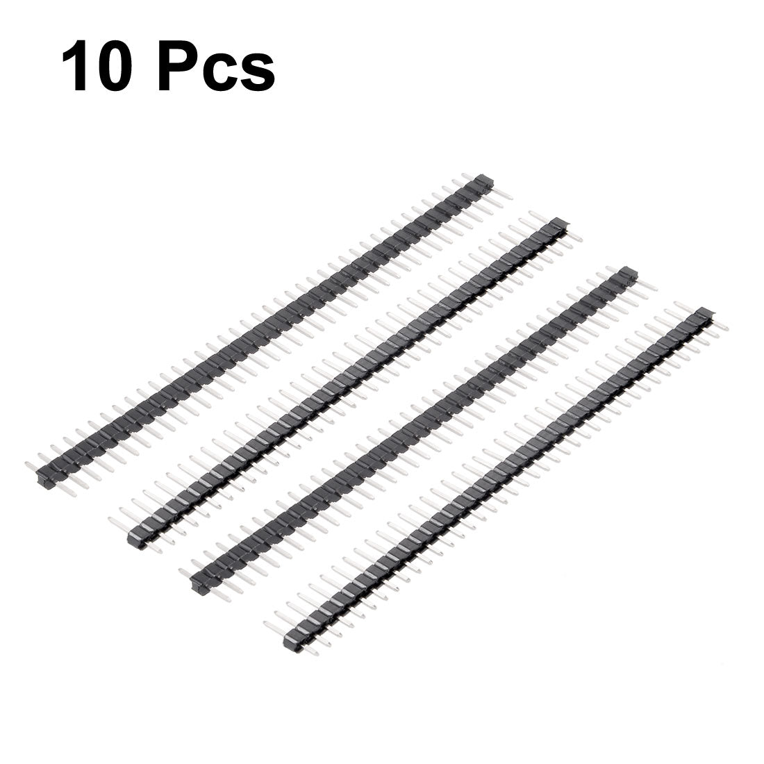 uxcell Uxcell 10Pcs 2.0mm Pitch 40-Pin 8.6mm Length Single Row Straight Connector Pin Header Strip for Arduino Prototype Shield