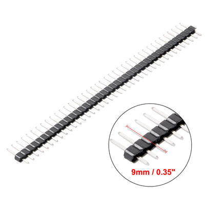 Harfington Uxcell 10Pcs 2.0mm Pitch 40-Pin 8.6mm Length Single Row Straight Connector Pin Header Strip for Arduino Prototype Shield