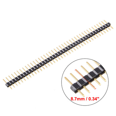 Harfington Uxcell 20Pcs 2mm Pitch 40P Single Row Straight Connector Pin Header Strip for Arduino Prototype Shield