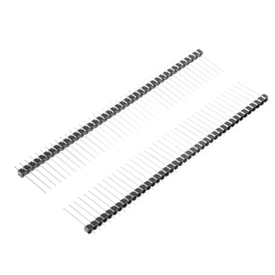 Harfington Uxcell 30Pcs 2.54mm Pitch 40-Pin 19mm Length Single Row Straight Connector Pin Header Strip for Arduino Prototype Shield
