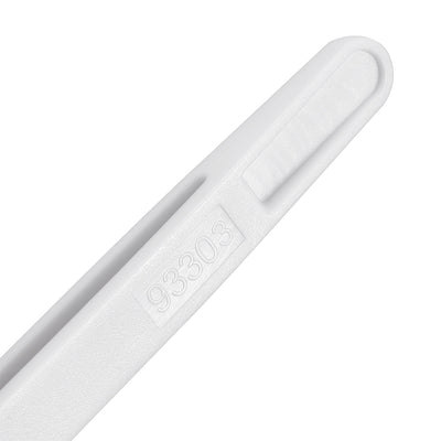 Harfington Uxcell 93303 Milky White Soft Plastic Fine Point Tip Anti-static Tweezers 4.7 Inch Length 5pcs