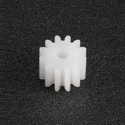 Harfington Uxcell 10Pcs 122A Plastic Gear Accessories with 12 Teeth for DIY Car Robot Motor
