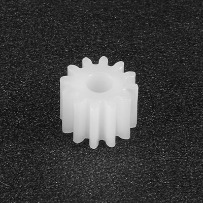 Harfington Uxcell 10Pcs 082A Plastic Gear Accessories with 8 Teeth for DIY Car Robot Motor