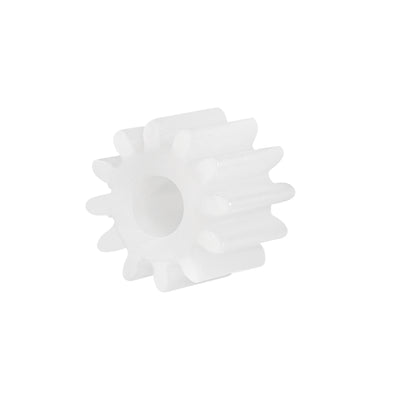 Harfington Uxcell 10Pcs 082A Plastic Gear Accessories with 8 Teeth for DIY Car Robot Motor