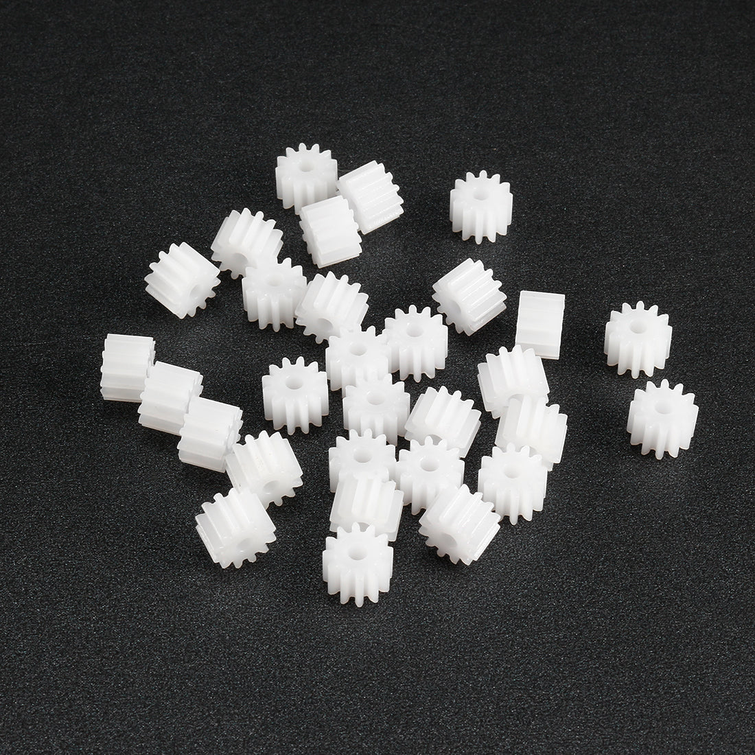 uxcell Uxcell 30Pcs 122A Plastic Gear Accessories with 12 Teeth for DIY Car Robot Motor