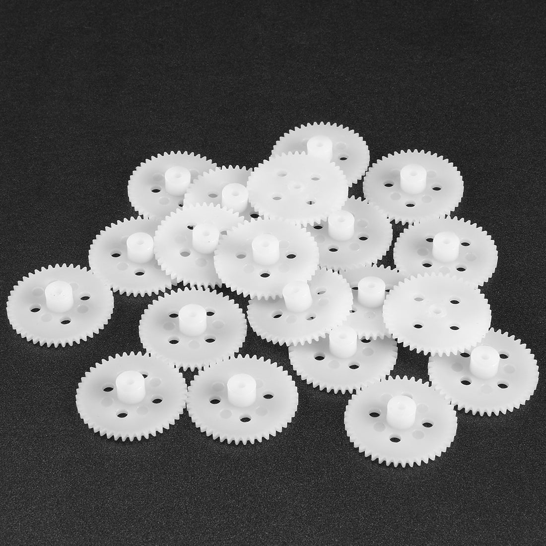 uxcell Uxcell 20Pcs 442A Plastic Gear Accessories with 44 Teeth for DIY Car Robot Motor
