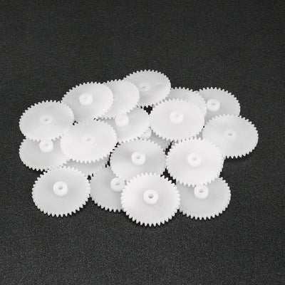 Harfington Uxcell 20Pcs 402A Plastic Gear Accessories with 40 Teeth for DIY Car Robot Motor