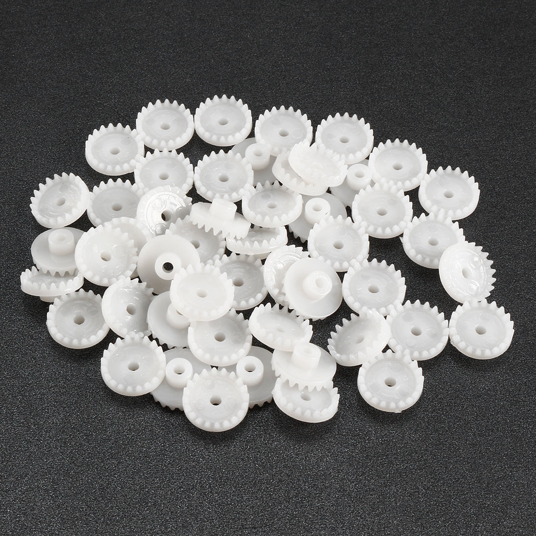 uxcell Uxcell 50Pcs C202A Plastic Gear Accessories with 20 Teeth for DIY Car Robot Motor