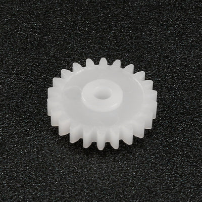 Harfington Uxcell 50Pcs 222A Plastic Gear Accessories with 22 Teeth for DIY Car Robot Motor