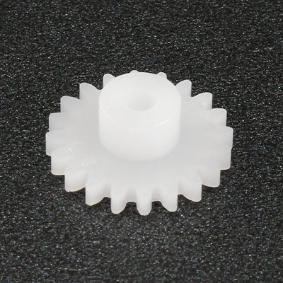 Harfington Uxcell 30Pcs 202A Plastic Gear Accessories with 20 Teeth for DIY Car Robot Motor