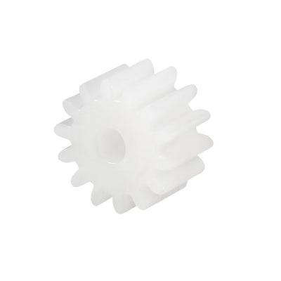 Harfington Uxcell 30Pcs 142A Plastic Gear Accessories with 14 Teeth for DIY Car Robot Motor