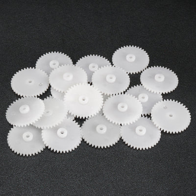 Harfington Uxcell 20Pcs 382A Plastic Gear Accessories with 38 Teeth for DIY Car Robot Motor
