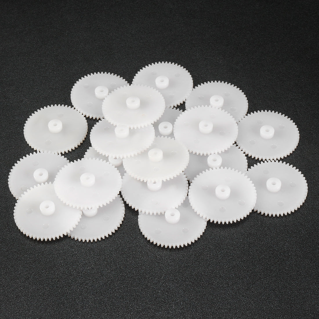 uxcell Uxcell 20Pcs 522A Plastic Gear Accessories with 52 Teeth for DIY Car Robot Motor