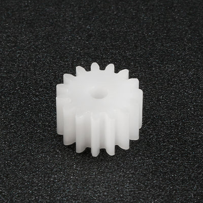 Harfington Uxcell 50Pcs 142A Plastic Gear Accessories with 14 Teeth for DIY Car Robot Motor