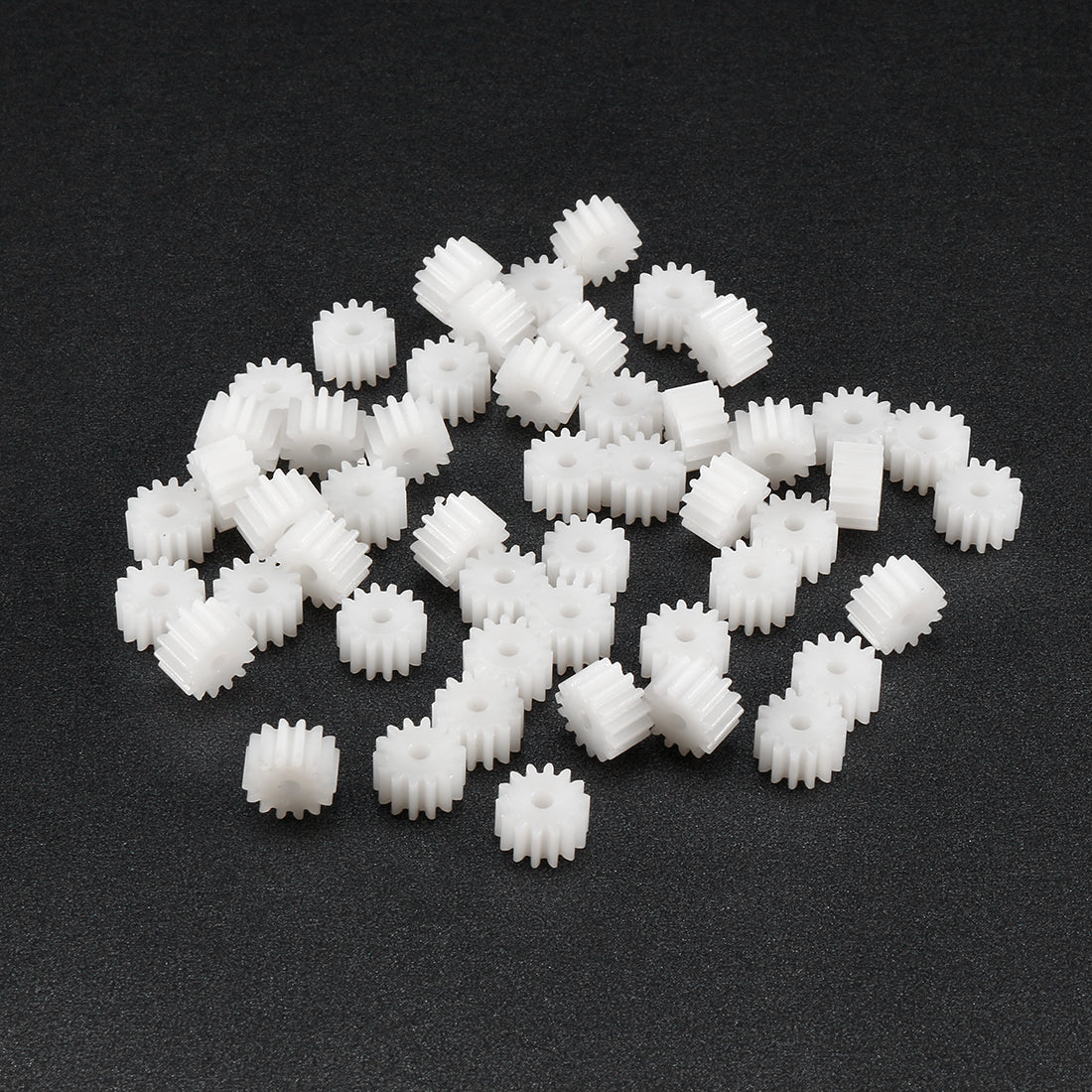 uxcell Uxcell 50Pcs 142A Plastic Gear Accessories with 14 Teeth for DIY Car Robot Motor