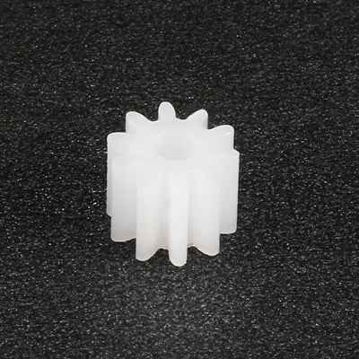 Harfington Uxcell 30Pcs 102A Plastic Gear Accessories 6mm OD w 10 Teeth for DIY Car Robot Motor