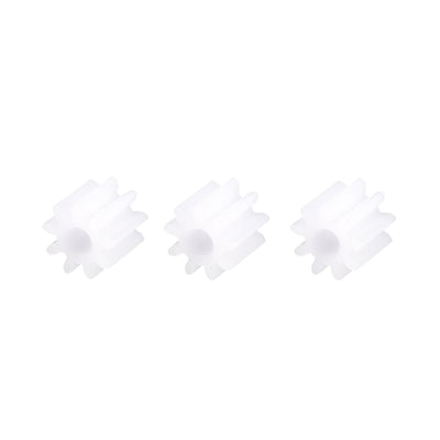 Harfington Uxcell 30Pcs 092A Plastic Gear Accessories with 9 Teeth for DIY Car Robot Motor