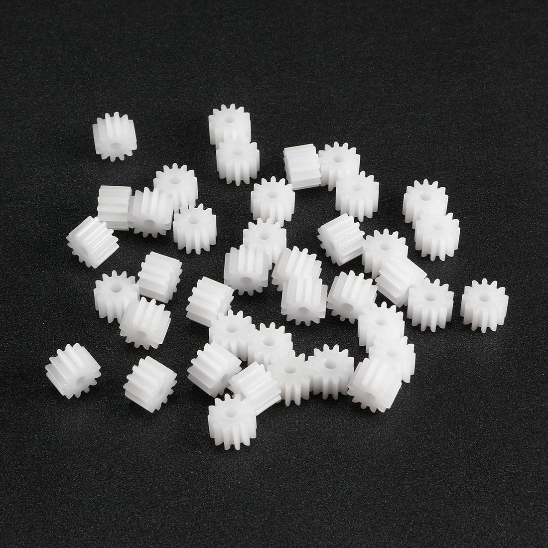 uxcell Uxcell 40Pcs 122A Plastic Gear Accessories with 12 Teeth for DIY Car Robot Motor