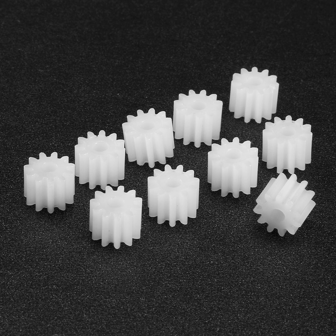 uxcell Uxcell 10Pcs 112A Plastic Gear Accessories with 11 Teeth for DIY Car Robot Motor