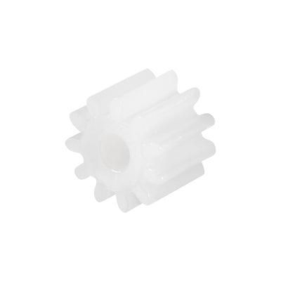 Harfington Uxcell 10Pcs 112A Plastic Gear Accessories with 11 Teeth for DIY Car Robot Motor