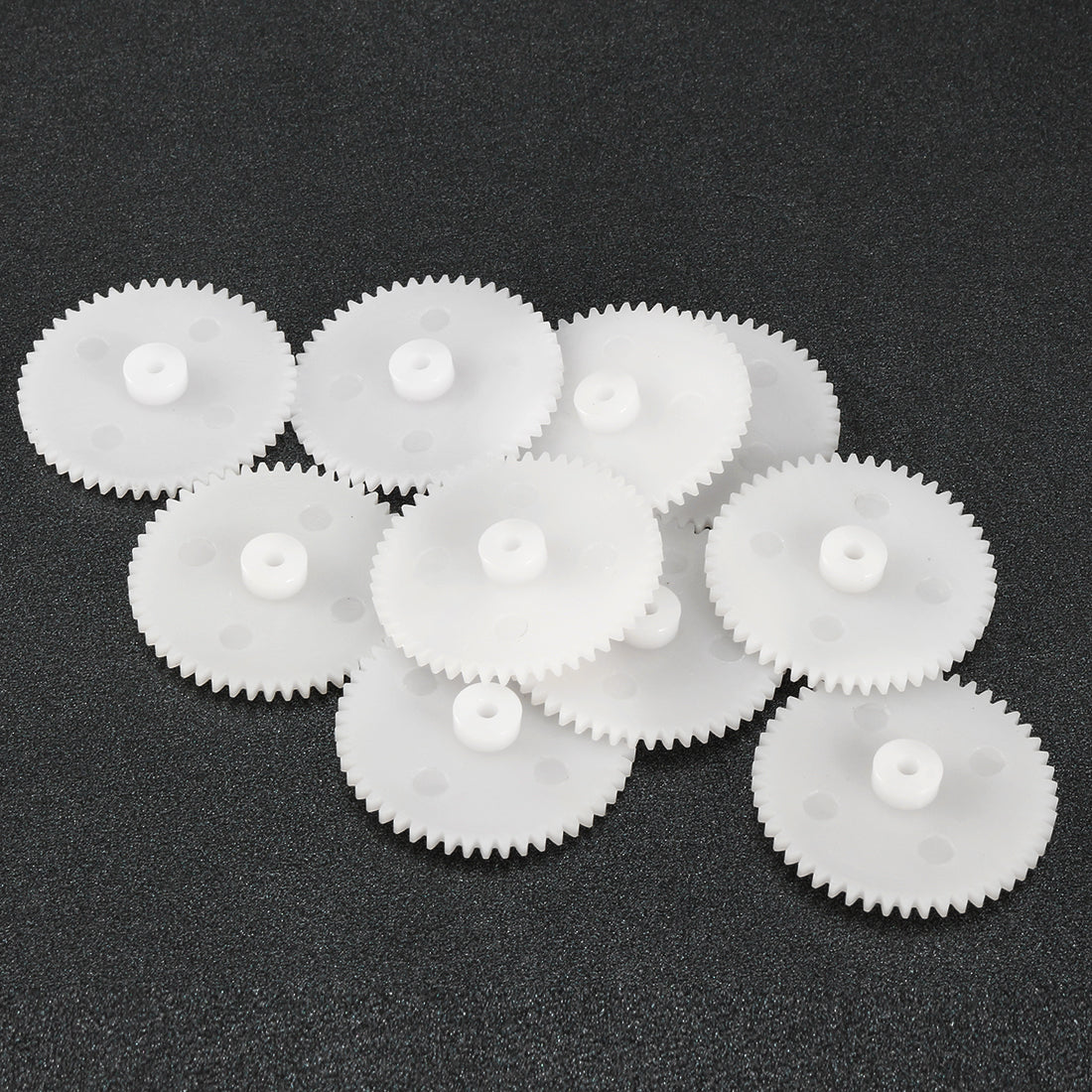 uxcell Uxcell 10Pcs 502A Plastic Gear Accessories with 50 Teeth for DIY Car Robot Motor
