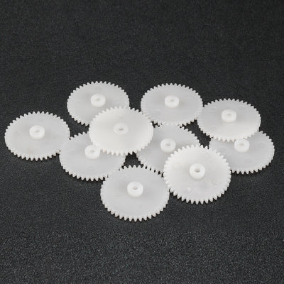 Harfington Uxcell 10Pcs 422A Plastic Gear Accessories with 42 Teeth for DIY Car Robot Motor