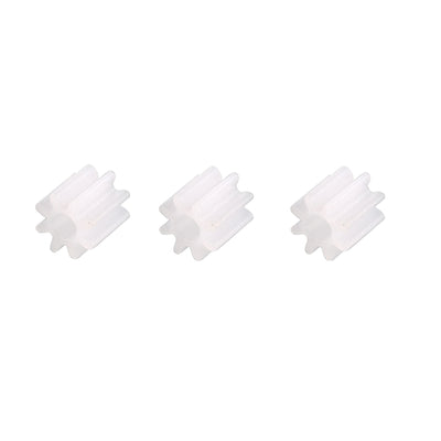 Harfington Uxcell 50Pcs 082A Plastic Gear Accessories with 8 Teeth for DIY Car Robot Motor