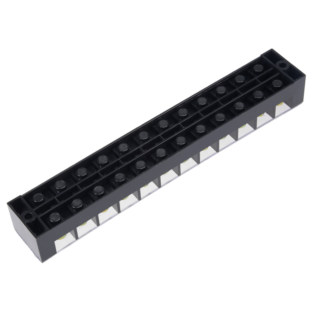 uxcell Uxcell Dual Rows 12 Positions 600V 60A Cable Barrier Block Terminal Strip TBC-6012
