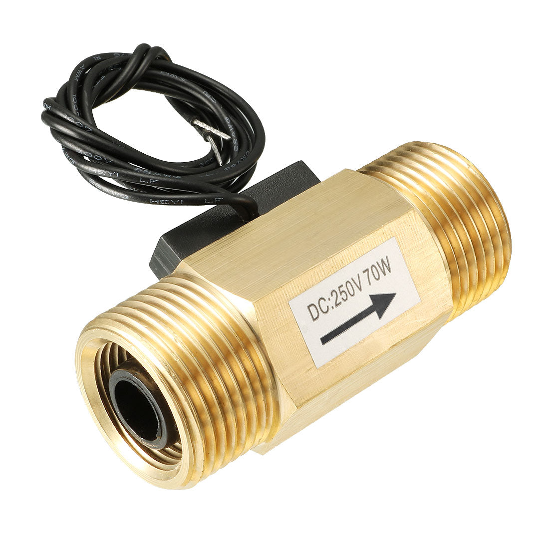 G3/4 Hall Effect Liquid Water Flow Sensor Switch Flowmeter Meter 2.5 ...