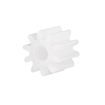 Harfington Uxcell 100Pcs,092A Plastic Gear Accessories with 9 Teeth for DIY Car Robot Motor