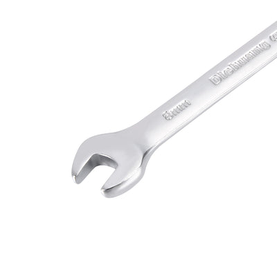 Harfington Uxcell Metric 8mm 12-Point Box Open End Combination Wrench Chrome Finish, Cr-V