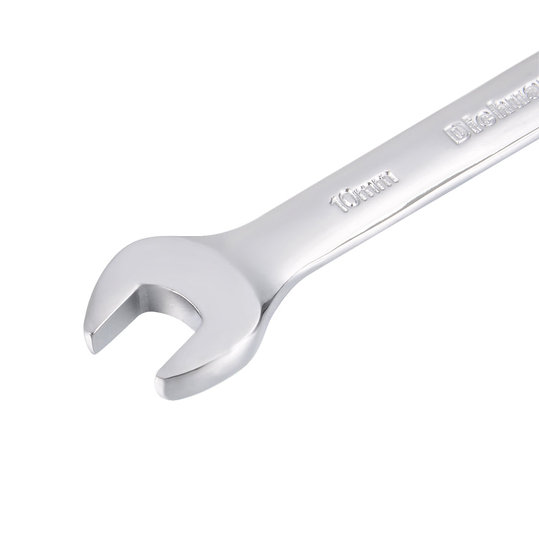 uxcell Uxcell Metric 10mm 12-Point Box Open End Combination Wrench Chrome Finish, Cr-V