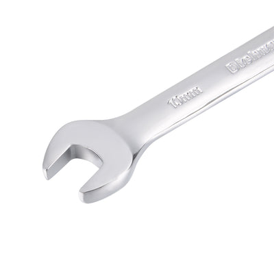 Harfington Uxcell Metric 10mm 12-Point Box Open End Combination Wrench Chrome Finish, Cr-V