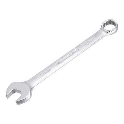 uxcell Uxcell Metric 13mm 12-Point Box Open End Combination Wrench Chrome Finish, Cr-V