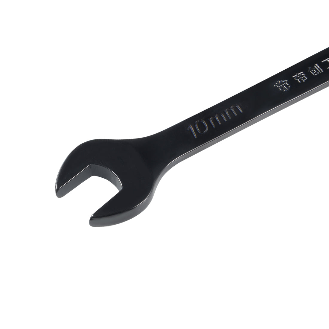 uxcell Uxcell Metric 10mm 12-Point Box Open End Combination Wrench Black Electrophoresis Coating, Cr-V