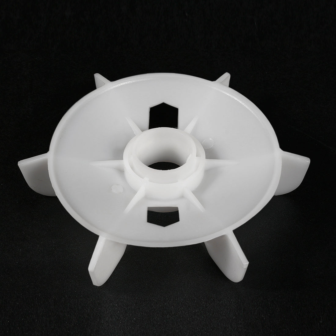 uxcell Uxcell 1Pcs 150*28mm Round Shaft Replacement White 6 Impeller Motor Fan Vane