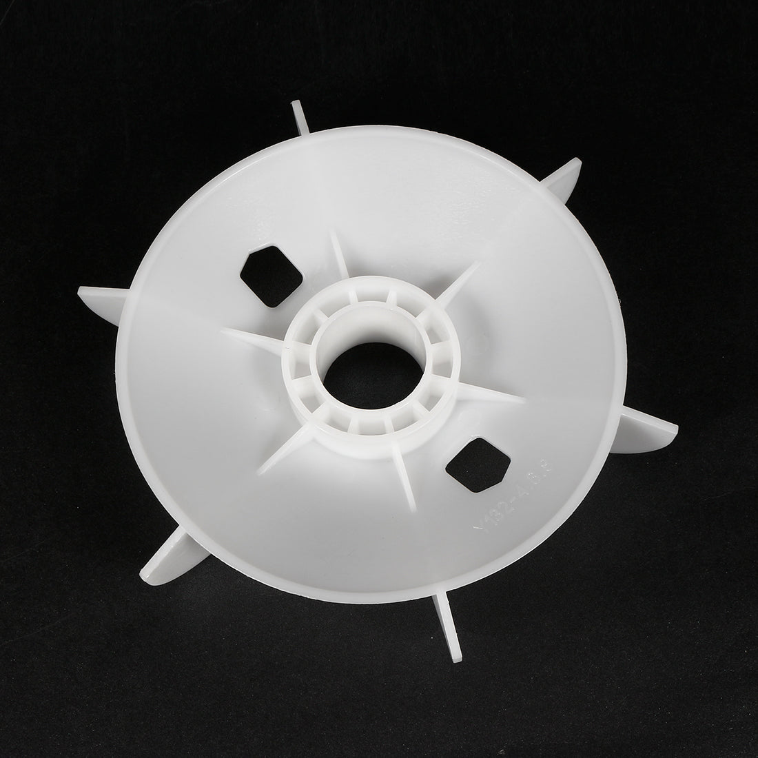 uxcell Uxcell 4Pcs 215*38mm Round Shaft Replacement White Plastic 6 Impeller Motor Fan Vane