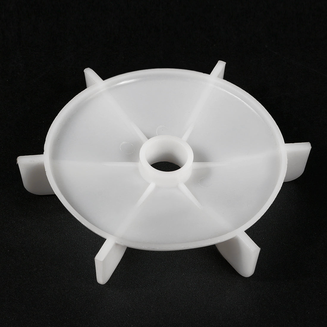 uxcell Uxcell 2Pcs 125*18mm D Shaft Replacement White Plastic 6 Impeller Motor Fan Vane