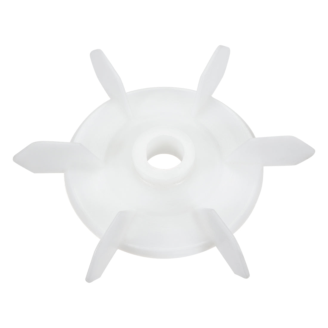 uxcell Uxcell 1Pcs 148*20mm D Shaft Replacement White Plastic 6 Impeller Motor Fan Vane